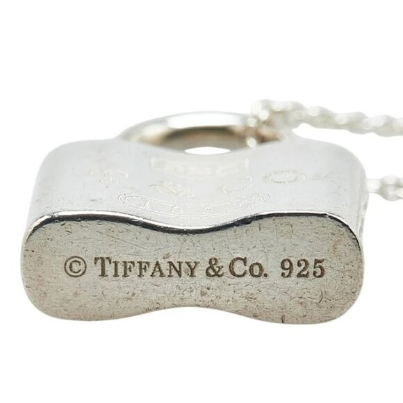 Tiffany & Co. 1837 Lock Padlock Necklace 16" Silver 925 Auth #2143 - Picture 7 of 7